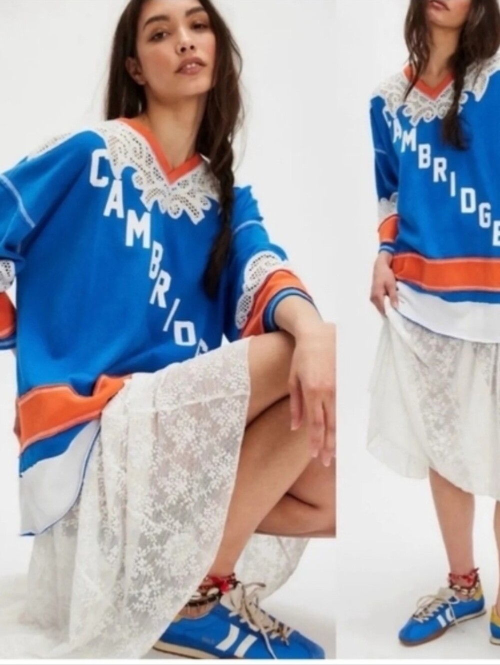 Blue & Orange 'Cambridge' Pullover Sweatshirt
